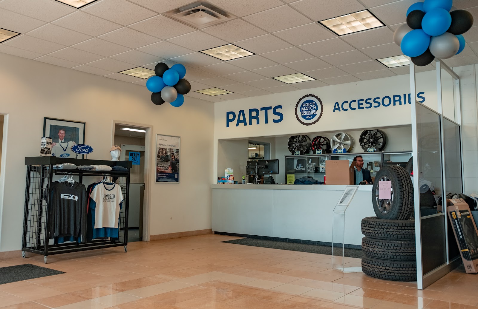 Sarnia Ford parts and accessories counter