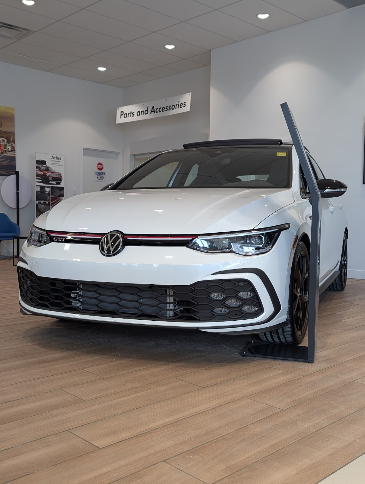 Volkswagen GTI on the Sarnia Volkswagen showroom floor